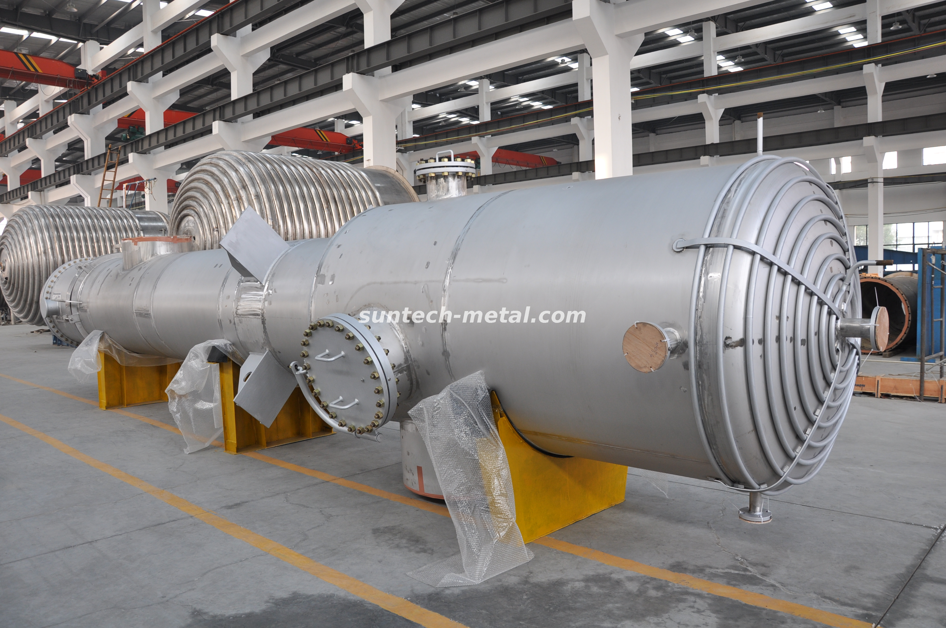 Horizontal Type Industrial Nickel Pressure Vessel Marine