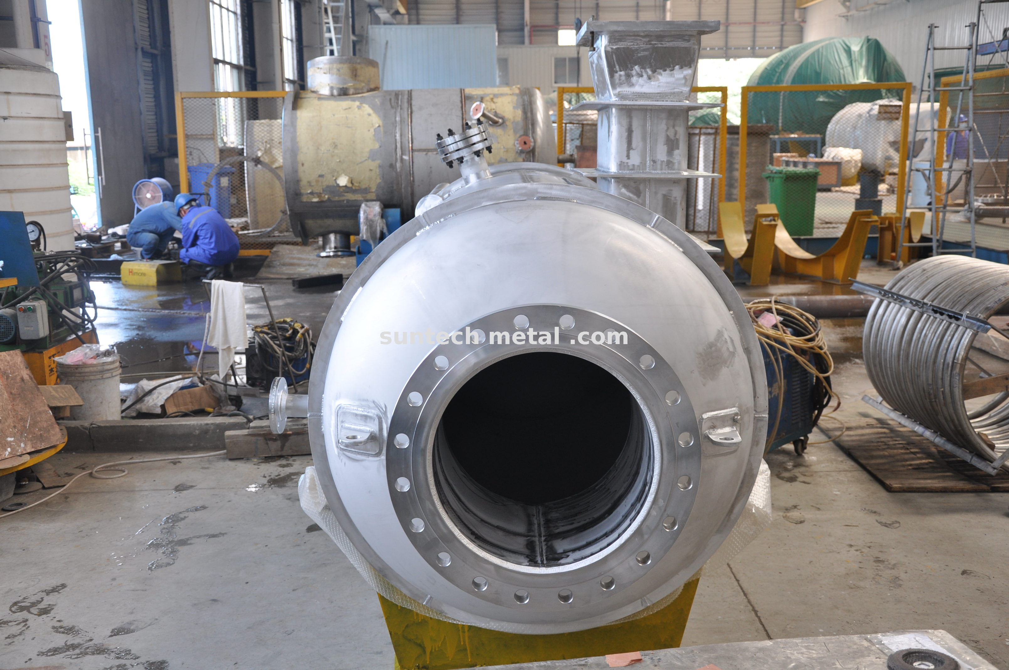 PED Vertical Type Customized Stainless Steel Pressure Vessel