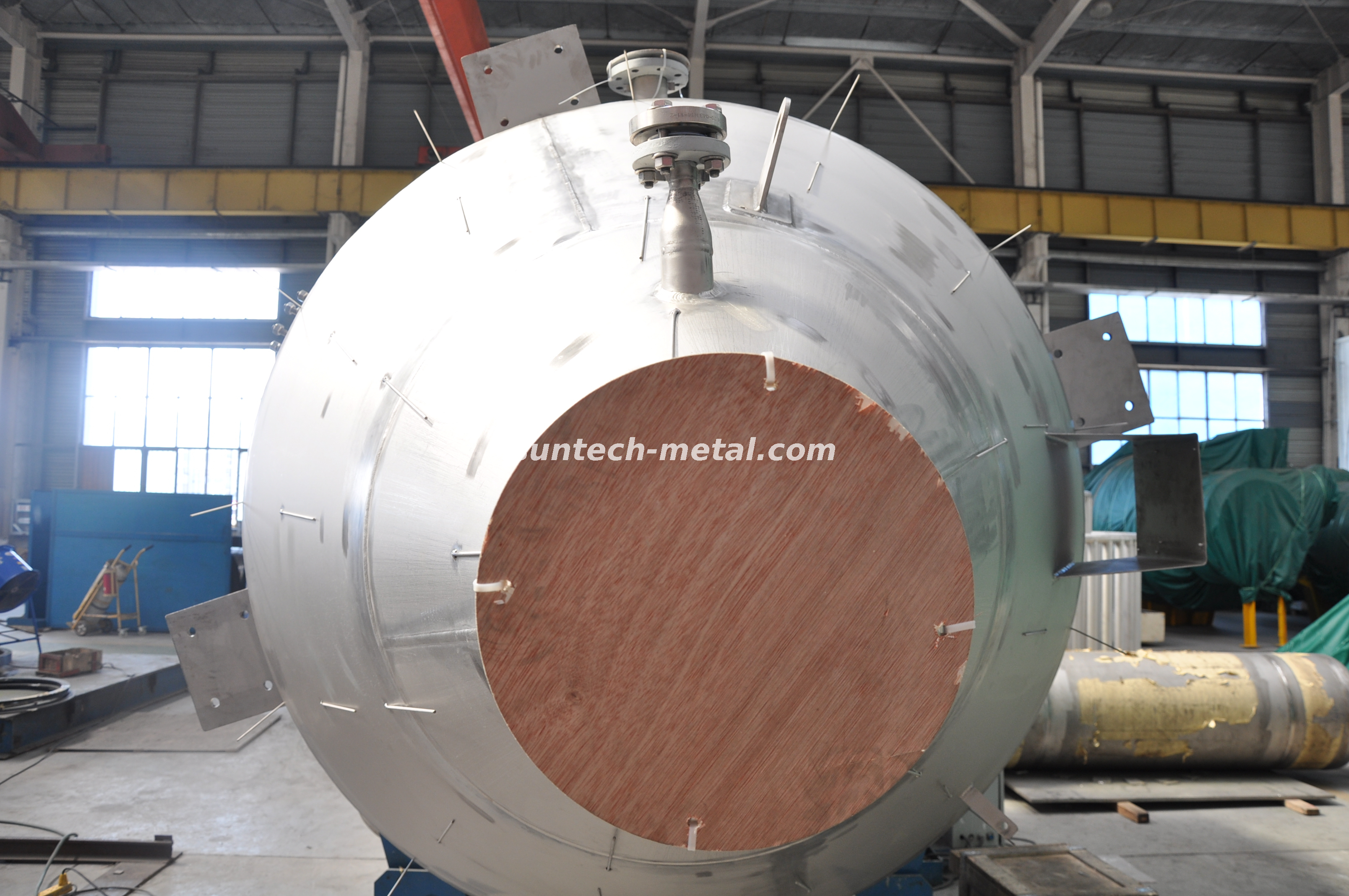 Exotic Metal API 650 Titanium Pressure Vessel Heat Exchange